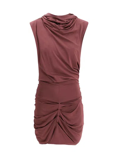 Magda Butrym Draped Mini Dress In Red