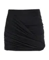 Magda Butrym Mini Draped Skirt In Black