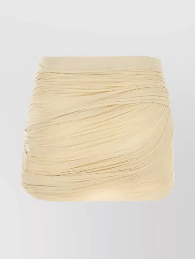 MAGDA BUTRYM DRAPED MINI SKIRT FEATURING RUCHED DESIGN