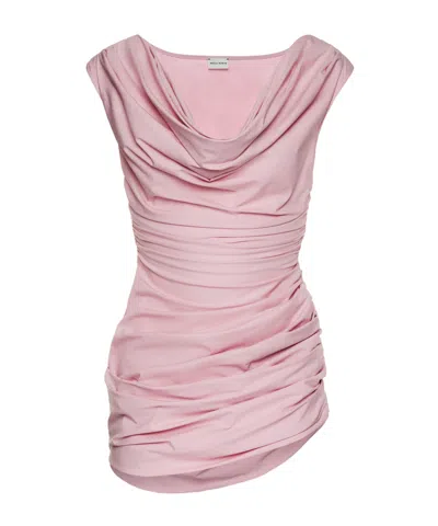 MAGDA BUTRYM DRAPED OFF-SHOULDER MINIDRESS