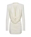 Magda Butrym Draped Ruched Minidress In White
