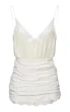 Magda Butrym Draped Silk-blend Cami Top In White