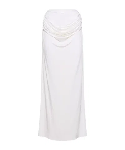 Magda Butrym Draped Skirt In White