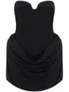 Magda Butrym Gathered Corset Jersey Minidress In Black