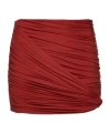 Magda Butrym Ruched Swim Skirt In Red
