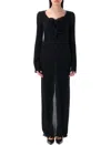 Magda Butrym Crepe Dress In Black
