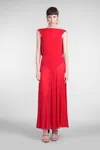 Magda Butrym Dress 11 In Red Polyamide Polyester