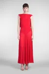 Magda Butrym Dress 11 In Red Polyamide Polyester