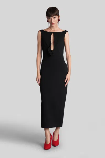 Magda Butrym Dress 13 Long Dress In Black Viscose