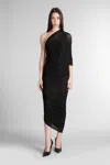 Magda Butrym Dress 17 Dress Woman In Black Polyamide Polyester In Black