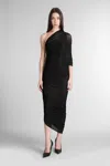 Magda Butrym Dress 17 Dress Woman In Black Polyamide Polyester In Black