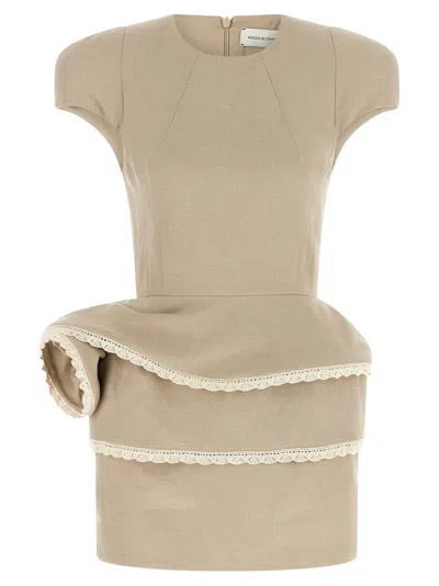 Magda Butrym Dress In Neutral