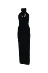 Magda Butrym Black Button Maxi Dress In Black