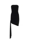 Magda Butrym Black Strapless Minidress In Black