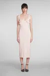 MAGDA BUTRYM DRESS IN ROSE-PINK POLYAMIDE