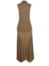 Magda Butrym Dress Made Of Beige Cupro. In Multi