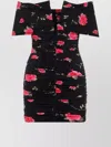 Magda Butrym Draped Floral-print Mini Dress