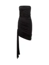 Magda Butrym Black Strapless Minidress In Black