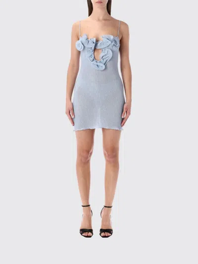 Magda Butrym Embellished Textured Lyocell-blend Mini Dress In Multi