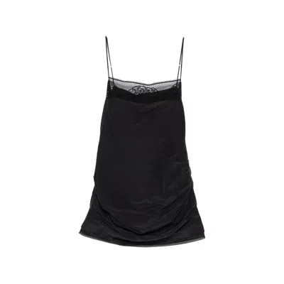 Magda Butrym Rhinestone-embellished Strapless Cut-out Dress In Black