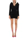 Magda Butrym Women's Dress With Ruffles In Black