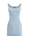 Magda Butrym Women Denim Mini Dress In Blue