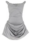 Magda Butrym Off-the-shoulder Mini Dress With Ruffled Straps