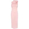 Magda Butrym Floral Embellishment Midi Dress In Pink