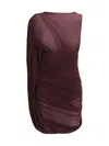Magda Butrym Sheer Draped Mini Dress In Multi