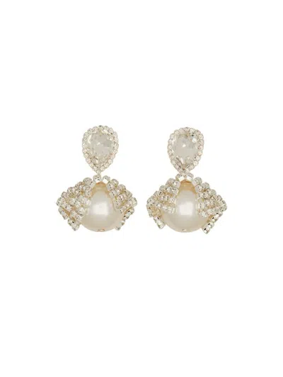 Magda Butrym Earrings With Pearls In Silver