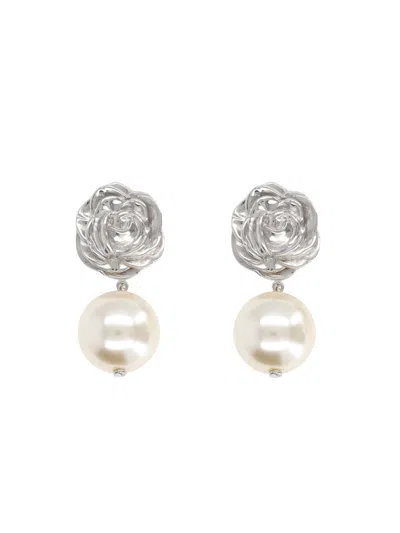 Magda Butrym Elegant Hypoallergenic Mini Earrings In Metallic