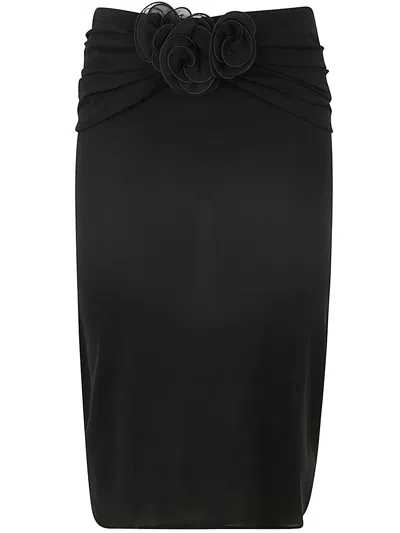 Magda Butrym Elegant Midi Skirt For Women In Black