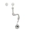 Magda Butrym Solo Dangling Crystal Asymmetrical Earring In Metallic
