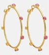 Magda Butrym Embellished Gold-plated Hoop Earrings