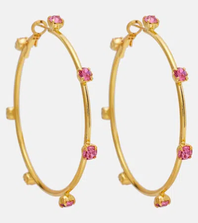Magda Butrym Embellished Gold-plated Hoop Earrings