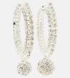 Magda Butrym Embellished Hoop Earrings In Silver