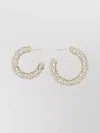 Magda Butrym Embellished Hoops Asymmetrical Hoop Earrings