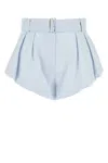 Magda Butrym Embroidered Cotton Shorts In Blue