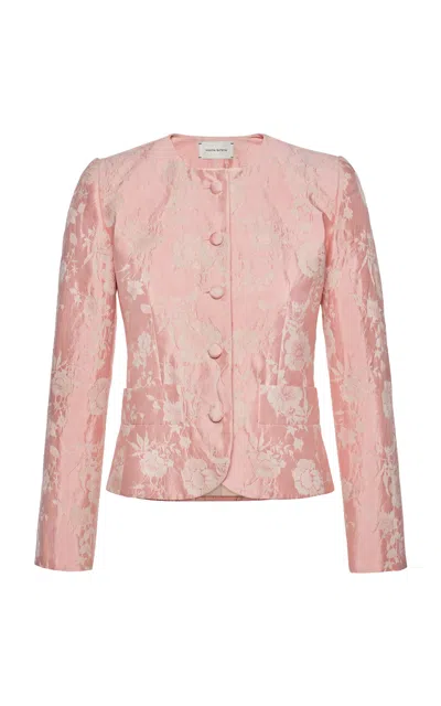 Magda Butrym Embroidered Jacket In Pink