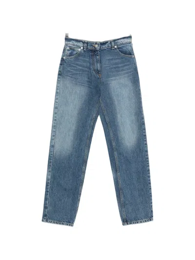 Magda Butrym Faded-effect Straight-leg Jeans In Blue