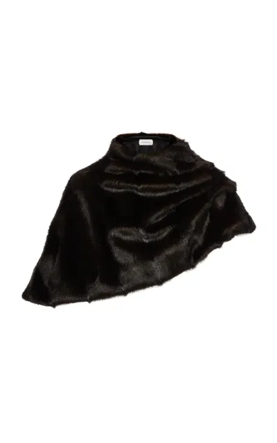 Magda Butrym Faux Fur Stole In Brown