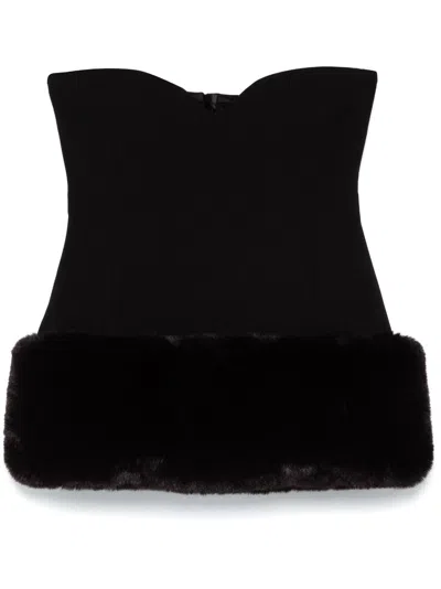 Magda Butrym Wool Corset In Black