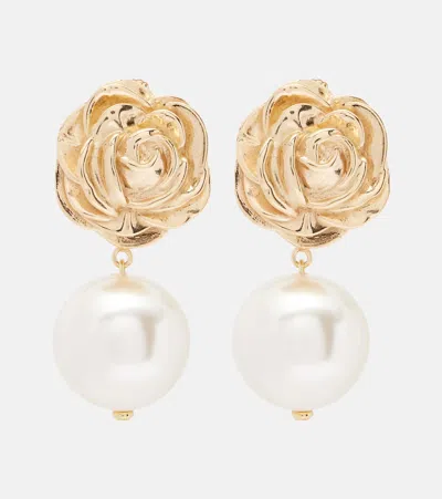 Magda Butrym Faux Pearl Gold-plated Drop Earrings