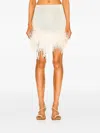 Magda Butrym Feather-down Mini Skirt In Neutral