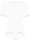 Magda Butrym Fine-ribbed Bodysuit In White