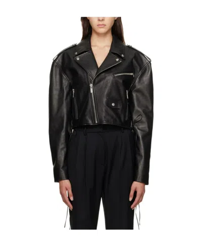 MAGDA BUTRYM MAGDA BUTRYM CROPPED BIKER JACKET