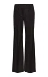 Magda Butrym Flared Cotton Pants In Black