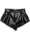 Magda Butrym High-rise Shorts Aus Leder In Black