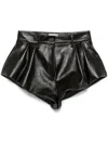 Magda Butrym High-rise Shorts Aus Leder In Black