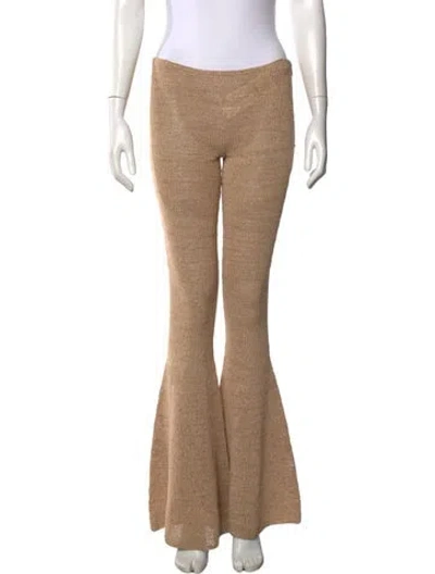Pre-owned Magda Butrym Flared Pants In Neutral